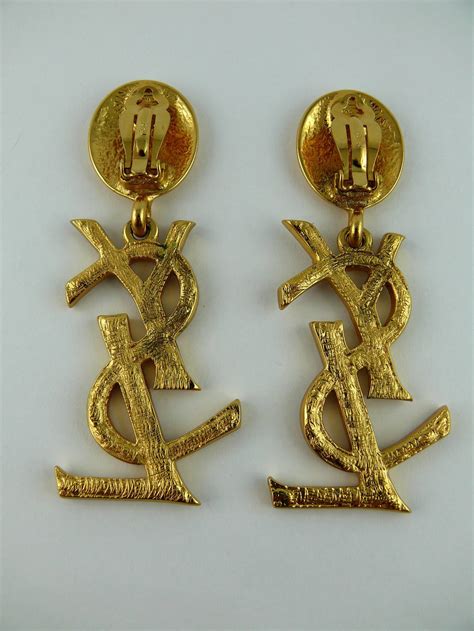 ysl earrings replica ebay|vintage yves saint laurent earrings.